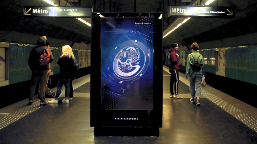 DOOH Campaign of Pierre Lannier for Displayce