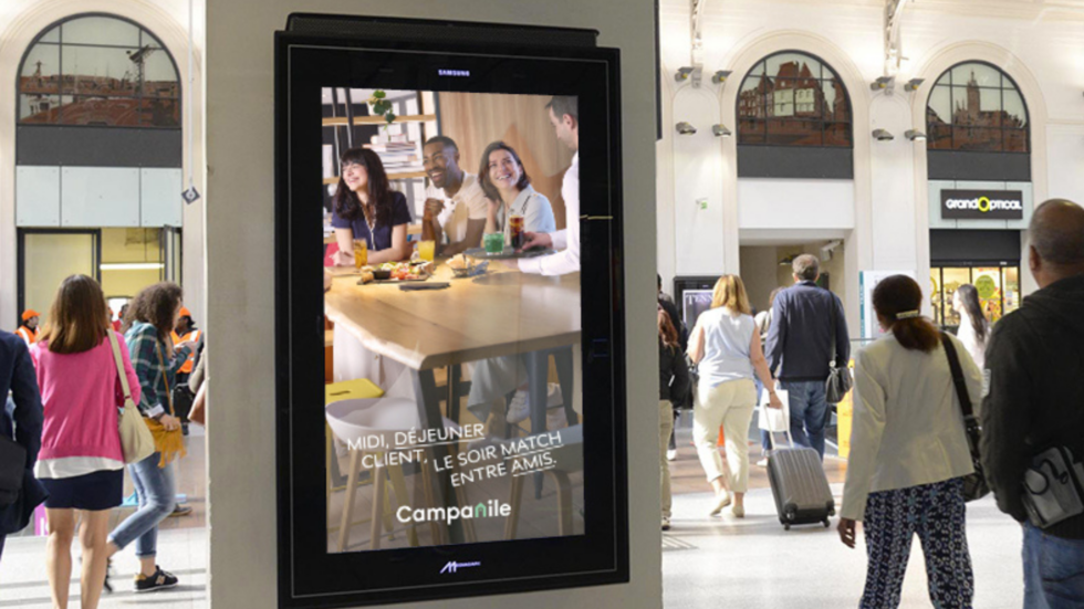 DOOH campaign of Campanille with Displayce