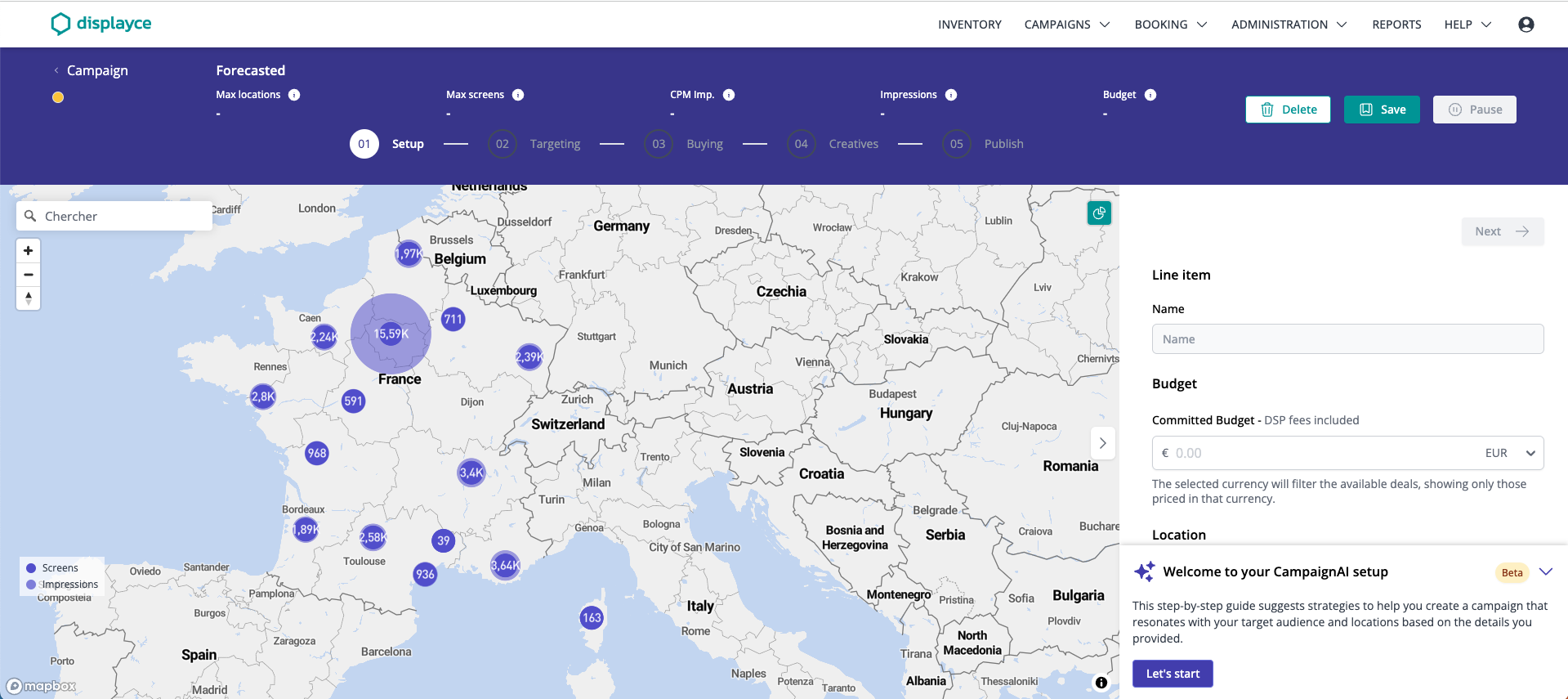 Launch of campaignAI a generative AI tool for DOOH strategy 